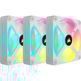 Corsair iCUE LINK QX120 RGB 120-mm-PWM-Lüfter, Gehäuselüfter weiß, Starter-Kit, 120 mm