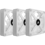 Corsair iCUE LINK QX120 RGB 120-mm-PWM-Lüfter, Gehäuselüfter weiß, Starter-Kit, 120 mm