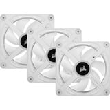 Corsair iCUE LINK QX120 RGB 120-mm-PWM-Lüfter, Gehäuselüfter weiß, Starter-Kit, 120 mm