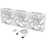 Corsair iCUE LINK RX360 II Unified Frame RGB-PWM, Gehäuselüfter weiß, mit iCUE LINK-System-Hub, White, 360 mm