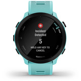 Garmin Forerunner 55, Smartwatch türkis/schwarz, 42 mm, Silikon-Armband