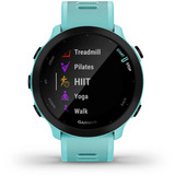 Garmin Forerunner 55, Smartwatch türkis/schwarz, 42 mm, Silikon-Armband