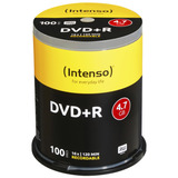 Intenso DVD+R 4,7 GB, DVD-Rohlinge 16fach, 100 Stück