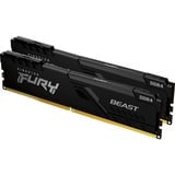 Kingston FURY DIMM 32 GB DDR4-3200 (2x 16 GB) Dual-Kit, Arbeitsspeicher schwarz, KF432C16BB1K2/32, Beast, INTEL XMP