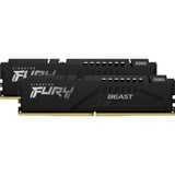 Kingston FURY DIMM 32 GB DDR5-6000 (2x 16 GB) Dual-Kit, Arbeitsspeicher schwarz, KF560C36BBE2K2-32, FURY Beast Black, INTEL XMP, AMD EXPO