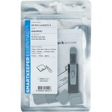 SMARTKEEPER ESSENTIAL SD Port Lock (SD04) + Lock Key Mini (U04), Einsteckschloss Farbcode Grau, 4 Stück + 1 Schlüssel