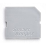 SMARTKEEPER ESSENTIAL SD Port Lock (SD04) + Lock Key Mini (U04), Einsteckschloss Farbcode Grau, 4 Stück + 1 Schlüssel
