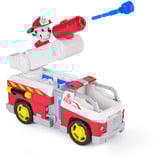 Spin Master Paw Patrol Fire Rescue - Marshalls Feuerwehr-Fahrzeug, Spielfahrzeug mit kippbarer Leiter, Geschoss-Abwurf und Marshall Hundefigur