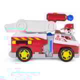 Spin Master Paw Patrol Fire Rescue - Marshalls Feuerwehr-Fahrzeug, Spielfahrzeug mit kippbarer Leiter, Geschoss-Abwurf und Marshall Hundefigur