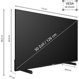Telefunken XU50FO754S, LED-Fernseher 126 cm (50 Zoll), schwarz, UltraHD/4K, Triple Tuner, Mediaplayer, Smart-TV