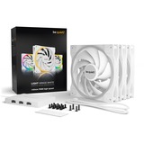 be quiet! Light Wings White 140mm PWM high-speed Triple Pack, Gehäuselüfter weiß, 3er Pack, inkl. ARGB-Hub, 140 mm