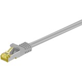 goobay RJ-45 Patchkabel Cat 6.a S/FTP (PiMF), mit Cat.7 Rohkabel	 grau, 1 Meter