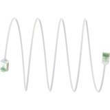 goobay Ultraflexibles Cat.8.1 Patchkabel slim, U/FTP weiß, 3 Meter, extrakurze Stecker