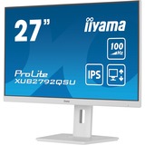 iiyama XUB2792QSU-W6, LED-Monitor 69 cm (27 Zoll), weiß (matt), WQHD, IPS, AMD Free-Sync, 100Hz Panel