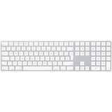 Apple Magic Keyboard mit Ziffernblock, Tastatur silber/weiß, UK-Layout, Rubberdome