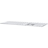 Apple Magic Keyboard mit Ziffernblock, Tastatur silber/weiß, US-Layout, Rubberdome
