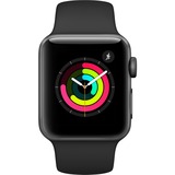 Apple Watch Series 3, Smartwatch grau, 42mm, Sportarmband, Aluminium-Gehäuse