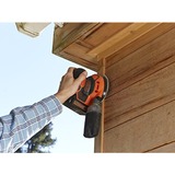 BLACK+DECKER Akku-Exzenterschleifer BDCROS18-QW, 18Volt orange/schwarz, Li-Ionen Akku 1,5Ah