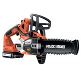 BLACK+DECKER Akku-Kettensäge GKC1820L20, 18Volt, Elektro-Kettensäge orange/schwarz, Li-Ionen Akku 2,0 Ah