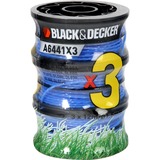 BLACK+DECKER Fadenspule Reflex+ A6441x3-XJ, Mäh-Faden 2x 6 Meter, 2+1 Vorteilspack