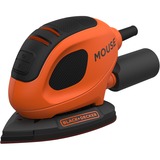 BLACK+DECKER Kompakt-Mouse BEW230K-QS, Deltaschleifer orange/schwarz, 55 Watt, Koffer