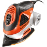 BLACK+DECKER Multischleifer KA272, Deltaschleifer orange/schwarz, 170 Watt, mit Tasche u. 30x Schleifpapier