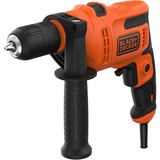BLACK+DECKER Schlagbohrmaschine BEH200K-QS orange/schwarz, 500 Watt, Koffer