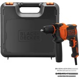 BLACK+DECKER Schlagbohrmaschine BEH710K orange/schwarz, Koffer, 710 Watt