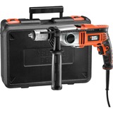 BLACK+DECKER Schlagbohrmaschine KR8542K orange/schwarz, 850 Watt