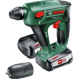 Bosch Akku-Bohrhammer Uneo Maxx, 18Volt grün, 2x Li-Ionen Akku 2,5Ah, im Koffer, POWER FOR ALL ALLIANCE