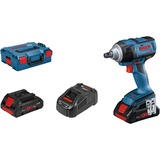 Bosch Akku-Schlagschrauber GDS 18V-300 Professional, 18 Volt blau/schwarz, 2x Akku ProCORE18V 4,0Ah, mit Auto Bolt Release (ABR), L-BOXX