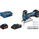 Bosch Akku-Stichsäge GST 18V-LI S Professional, 18 Volt blau/schwarz, 2x Li-Ionen Akku 4,0Ah, in L-BOXX