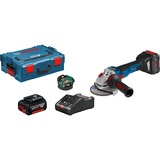 Bosch Akku-Winkelschleifer GWS 18V-10 SC Professional blau/schwarz, L-BOXX, 1x Li-Ionen Akku 6,0Ah, 1x Akku ProCORE18V 8,0Ah