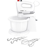 Bosch CleverMixx MFQ 2600W, Handmixer weiß/rot