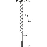 Bosch Hammerbohrer SDS-max-7, Ø 17mm Arbeitslänge 400mm