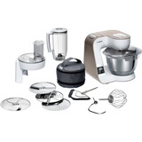 Bosch HomeProfessional MUM5XW20, Küchenmaschine weiß/champagner, integrierte Waage