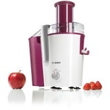 Bosch Home Entsafter VitaJuice 2 beere/weiß, 700 Watt, Saftbehälter 1,25 Liter