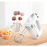 Bosch Home Handmixer CleverMixx MFQ24200 weiß/edelstahl, 400 Watt