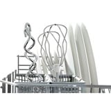 Bosch Home Handmixer CleverMixx MFQ2600W weiß/rot, 375 Watt, mit Schüssel und Geräteständer