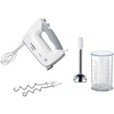 Bosch Home Handmixer ErgoMixx MFQ36470 weiß/grau, 450 Watt, mit Mixfuß und Becher