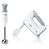 Bosch Home Handmixer ErgoMixx MFQ36470 weiß/grau, 450 Watt, mit Mixfuß und Becher