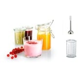 Bosch Home Handmixer ErgoMixx MFQ36470 weiß/grau, 450 Watt, mit Mixfuß und Becher