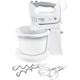 Bosch Home Handmixer ErgoMixx standn'bowl MFQ36460 weiß/grau, 450 Watt, mit Schüssel und Geräteständer
