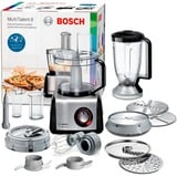 Bosch Home Kompakt-Küchenmaschine MultiTalent 8 schwarz/edelstahl (gebürstet), 1.250 Watt
