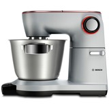 Bosch Home MUM9AX5S00 Küchenmaschine OptiMUM silber, 1.500 Watt, Serie 8, integrierte Waage, Timer, Profi-Patisserie-Set