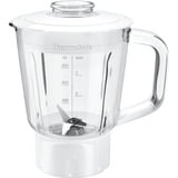 Bosch Home Mixeraufsatz MUZ45MX1, Glas weiß/transparent, 0,8 Liter, für Küchenmaschine MUM Serie 2, MUM Serie 4, MUM4, MUM5