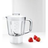 Bosch Home Mixeraufsatz MUZ45MX1, Glas weiß/transparent, 0,8 Liter, für Küchenmaschine MUM Serie 2, MUM Serie 4, MUM4, MUM5