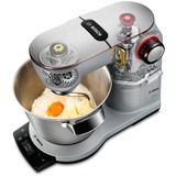 Bosch MUM9AX5S00 Küchenmaschine OptiMUM silber, 1.500 Watt, Serie 8, integrierte Waage, Timer, Profi-Patisserie-Set