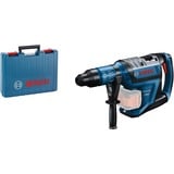 Bosch PRO Akku-Bohrhammer BITURBO GBH 18V-45 C Professional solo blau/schwarz, ohne Akku und Ladegerät, Bluetooth Modul, im Koffer
