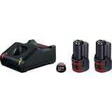 Bosch PRO Starter-Set 12V (2x GBA 12V 3.0Ah + GAL 12V-40 Professional) schwarz, 2x Akku + Ladegerät